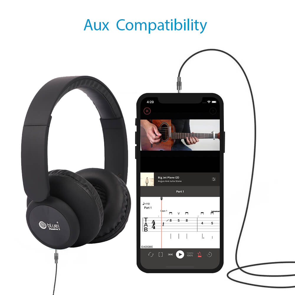 Massive 3 Wireless Bluetooth Headphone with Mic