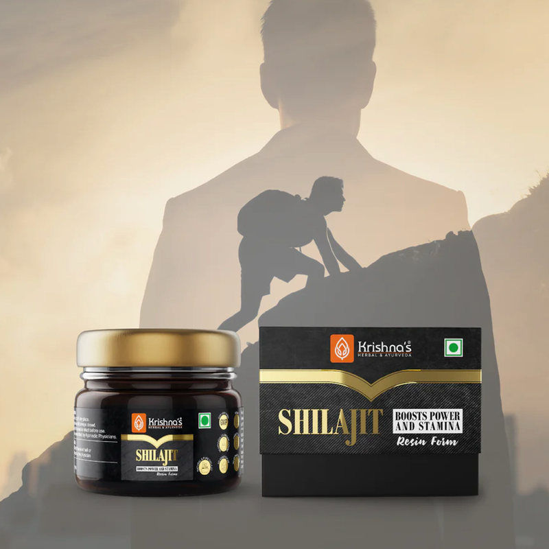 KRISHNA'S HERBAL & AYURVEDA Pure Shilajit- 10g , 30g, 50g ,100% Pure Himalayan Shilajit,Helps To Boost Performance,Power,Stamina,Endurance,Strength & Overall Wellbeing ,Surya Tapi Process - Resin