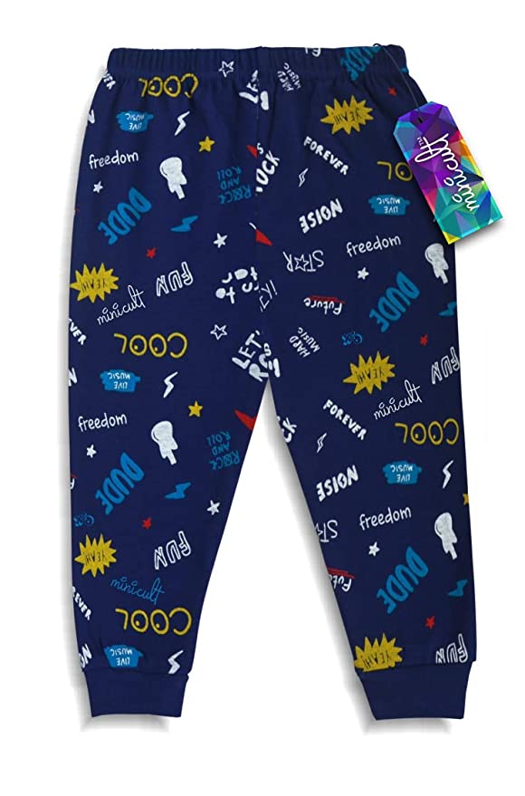 Baby Boys Cotton All Over Print Pajama Bottom (Pack of 6)