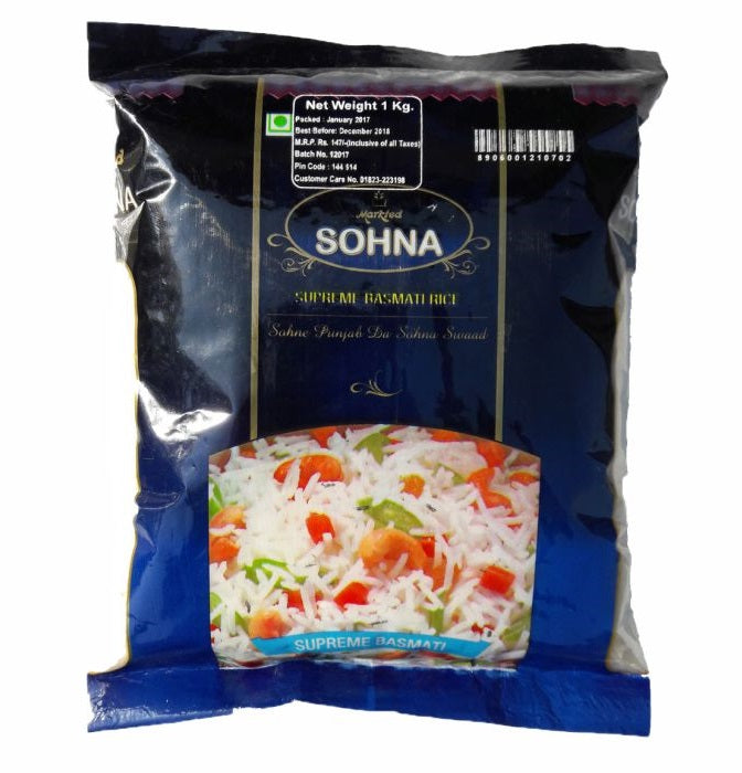 Sohna Supreme Basmati Rice-(1kg)